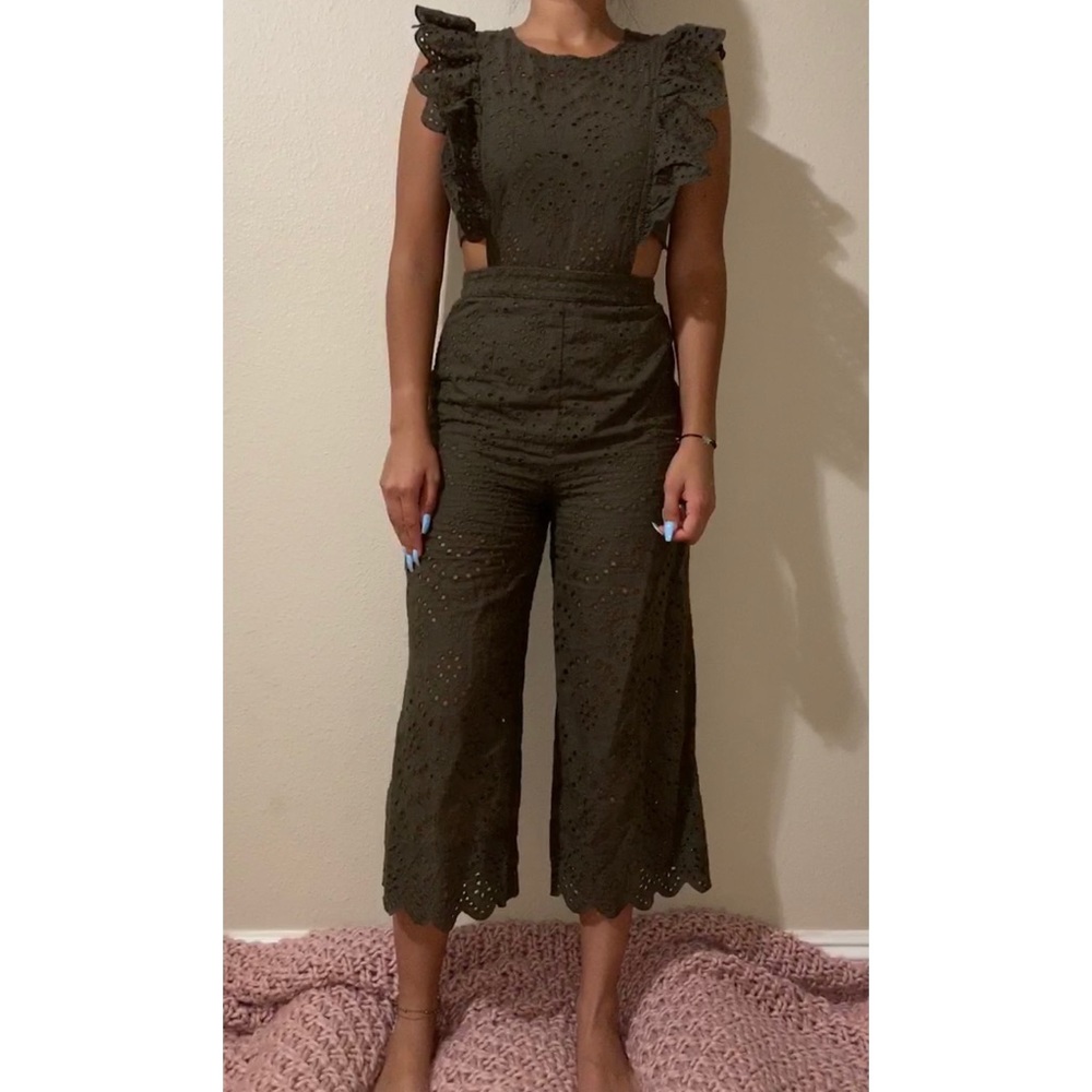 Olive green jumpsuit